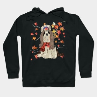 Maple Dog Leaf Fall Hello Autumn Funny Shih Tzu Lover Hoodie